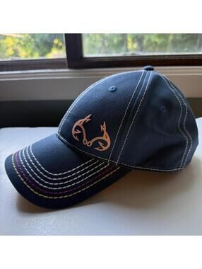 Realtree Fishing Ladies Fit Snapback Hat Navy Pink Outdoor Cap